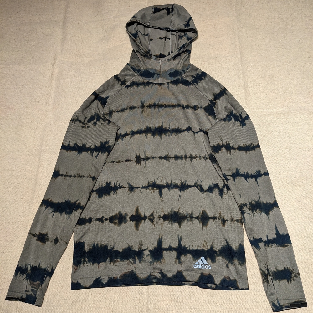 Adidas Tie Dye Hooded Running Top men's S